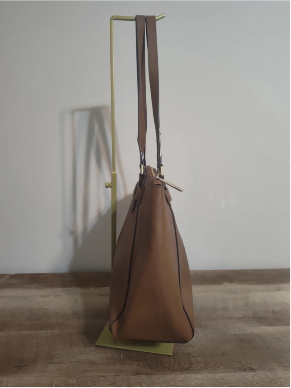 Women's Michael Kors Brown Gold Tote Bag One Size